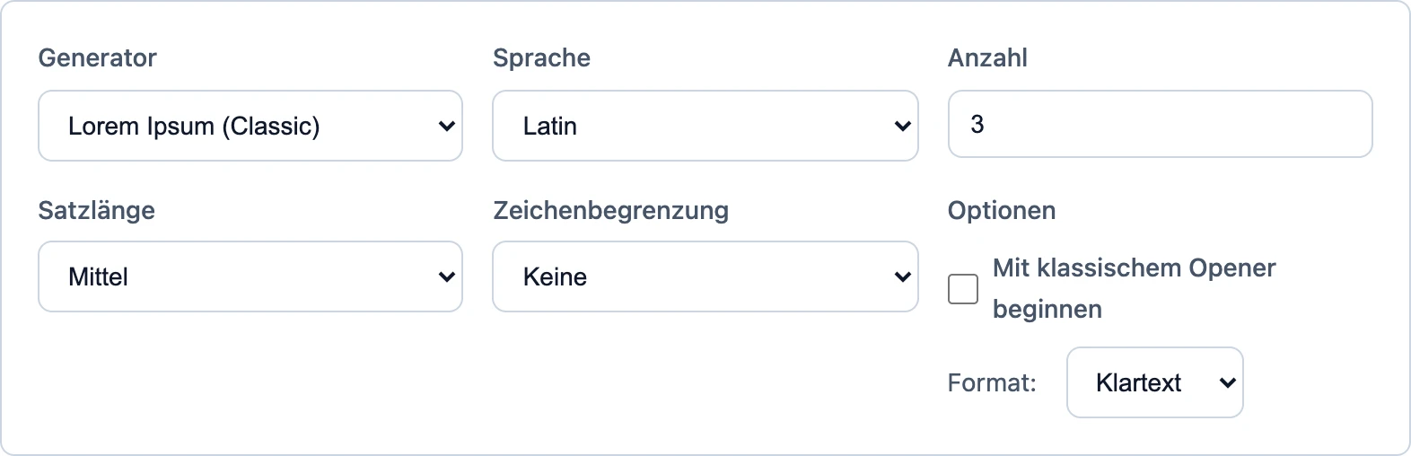Absatzanzahl Festlegen