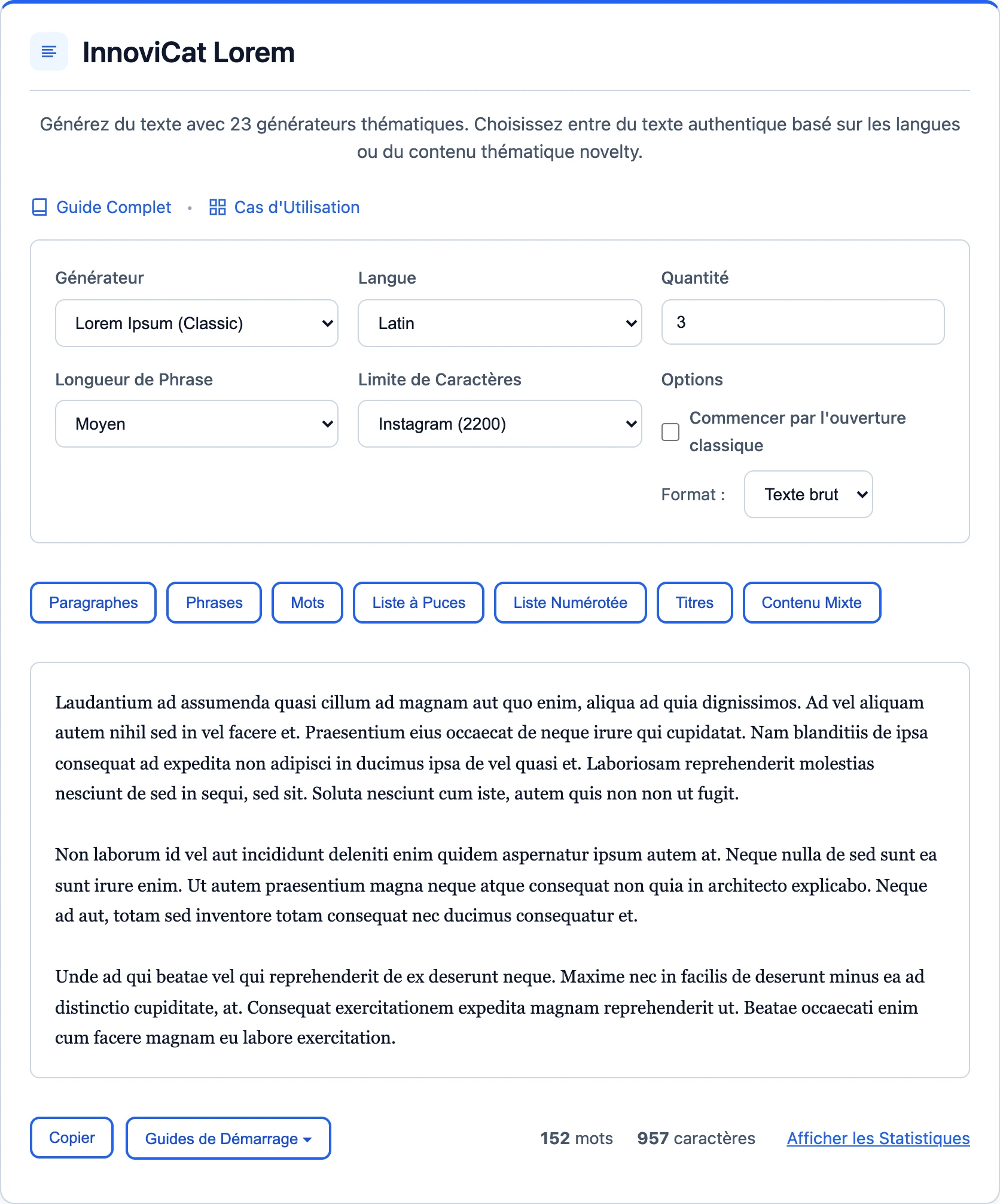 Sélectionner la Limite Instagram
