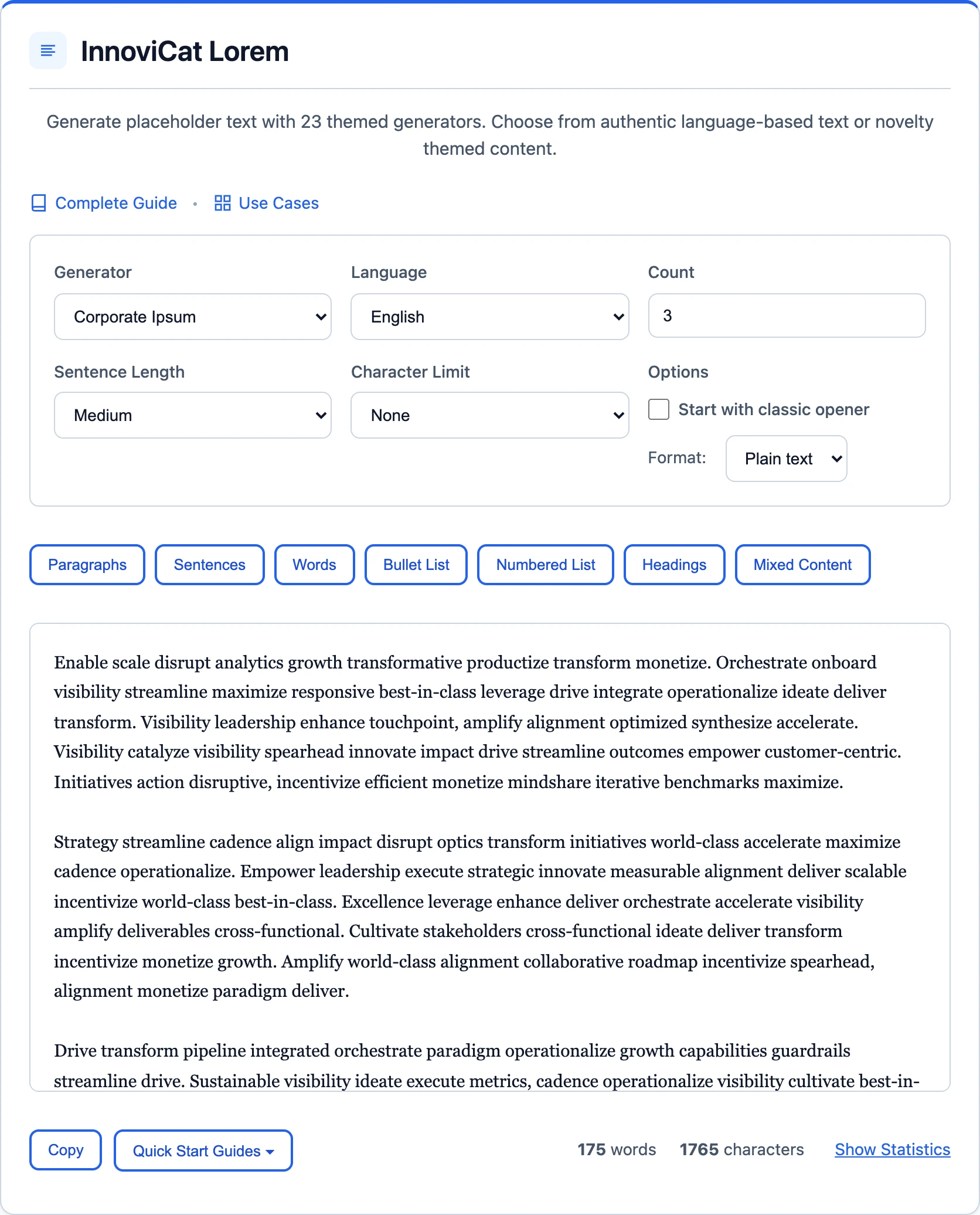 Selecteer Corporate-stijl