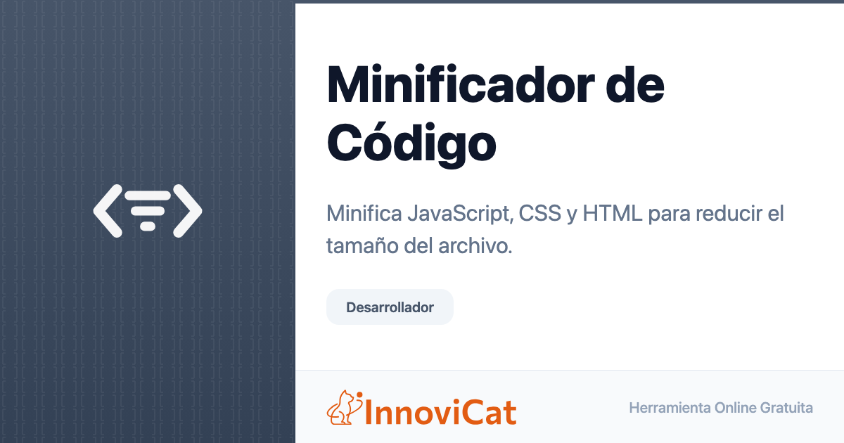 Minificador de Código - InnoviCat Tools