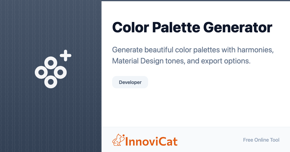 Color Palette Generator - InnoviCat Tools