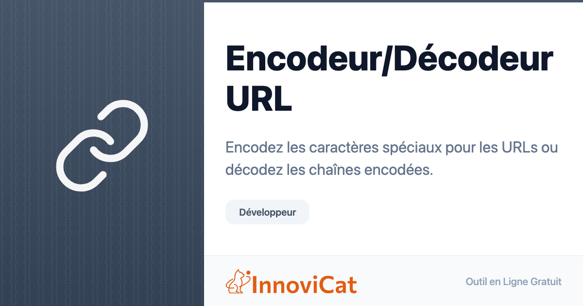 Encodeur/Décodeur URL - InnoviCat Tools