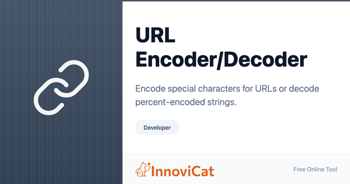 URL Encoder/Decoder - InnoviCat Tools